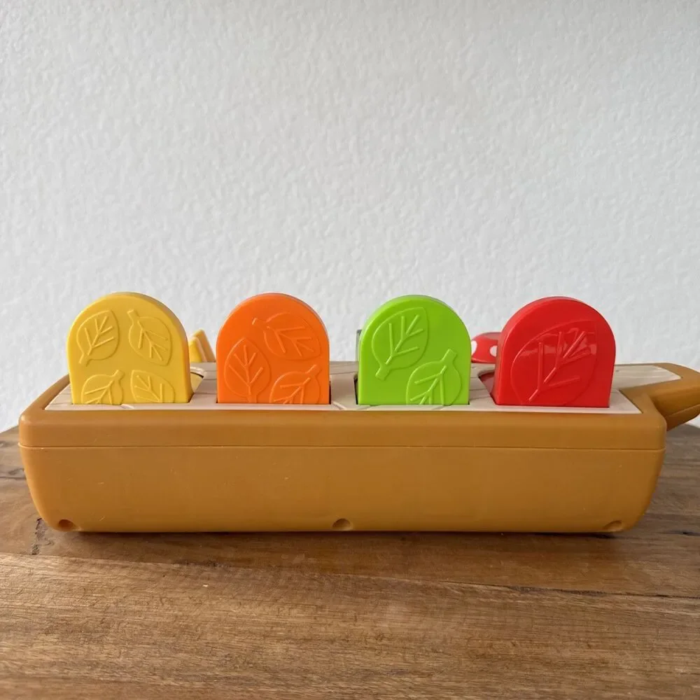 Fisher-Price Hide & Peek Pop-Up Animal Toy Sensory Activity EUC Ages 9+ Months